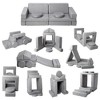 12 Pcs Modular Kids Play Couch, Convertible Sofa for Playing - 2 of 4