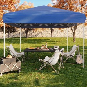 GustoWave Portable 10x10 Ft Pop Up Canopy Tent for Camping, Parties, Outdoor - 1 of 4