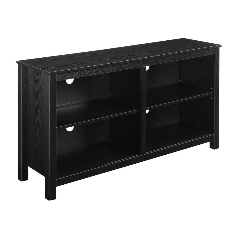 Montana Highboy TV Stand for TVs up to 65&#34; with Shelves Black - Breighton Home, 1 of 5