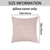Unique Bargains Corduroy Decorative Modern Solid Throw Pillow Covers 2 Pcs - 4 of 4