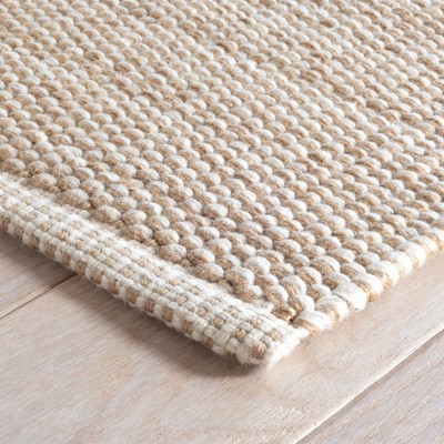 Natural Handwoven Reversible Synthetic Performance Rug, 2' x 3'