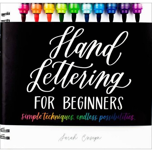 Hand Lettering for Beginners by Sarah Ensign, Hardcover  Hand lettering  for beginners, Hand lettering, Lettering