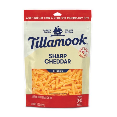 Tillamook Sharp Cheddar Finely Shredded Cheese - 8oz : Target