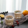 Slickblue 3-in-1 Glass Carafe & Tumblers Set, 48.3 oz Jug with Hand Woven Rattan - 3 of 4