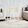 VASAGLE End Table with Charging Station, 3-Tier Side Table with USB Ports and Outlets Nightstand - 2 of 4