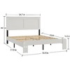 Lyngins Industrial Queen Size Bed Frame, Wood Platform Bed Frame with Headboard, Metal Frame & Solid Wood Slats, Large Under Bed Storage - 4 of 4