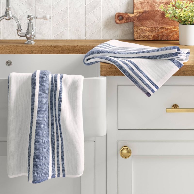 2pk Cotton Striped Terry Kitchen Towels - Threshold™, 3 of 9