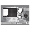 Tim Holtz Travel Glass Cutting Mat - Left Handed Portable Work Surface with 8x8 Measuring Grid and Palette for Mixed Media - Art Supplies with Carry - 4 of 4