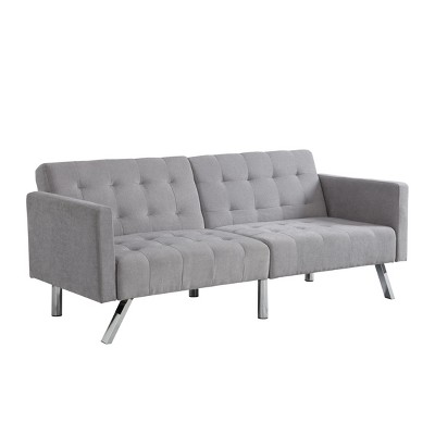 NicBex Convertible Loveseat Sofa Upholstered Foldable Sofa Bed Comfy 2 Seater Couch with Metal Legs for Living Room