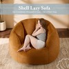 Gericco 47" Giant Bean Bag Chair for Adults - Comfy Plush Shell Soft Accent Chair, Oversized Cozy Lounge Floor Sofa Reading Chair - 4 of 4