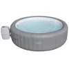 Bestway SaluSpa Grenada AirJet 6 to 8 Person Inflatable Hot Tub Round Portable Outdoor Spa with 190 Soothing AirJets and Cover, Gray - 2 of 4