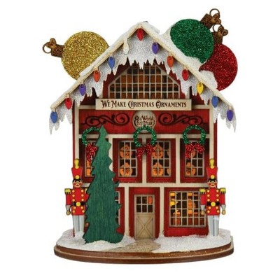Old World Christmas Ginger Cottages Wooden Ornament, Farmer's Market