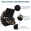 SMARTSTANDARD 105.9 in. x 20.47 in. x 0.9 in. Slat Wood Acoustic Sound Absorbing 3D Decorative Wall Paneling, 2-Pack - 4 of 4
