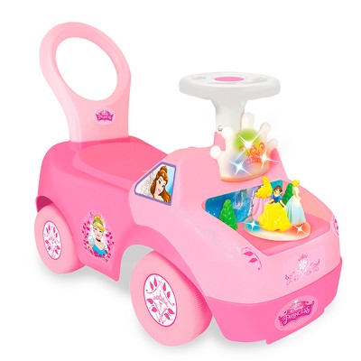 princess riding car