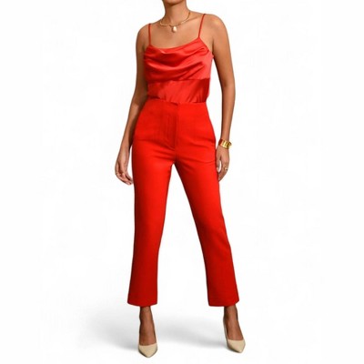 Women's Gretchen High Waist Slim Fit Trousers - adelyn rae