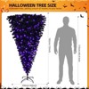 6ft Black Inverted Christmas Tree with 250 Purple LED Lights - 2 of 4