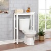 Alaterre Furniture Dorset Over The Toilet Etagere White: Bathroom Storage, Hardwood Frame, 75lb Capacity - 4 of 4