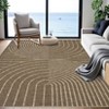 Modern Rainbow Easy Jute Area Rugs, Washable Natural Contemporary Indoor Outdoor Carpet for Living Room Bedroom Office Farmhouse Patio Backyard RV - 4 of 4