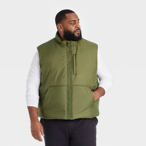 Men s Big Puffer Vest All In Motion Green 2xl Target