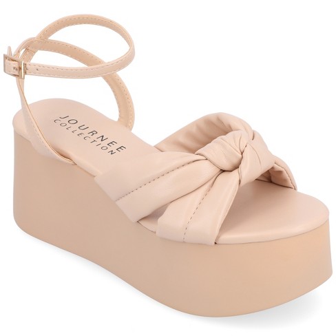 Target white store platform sandals