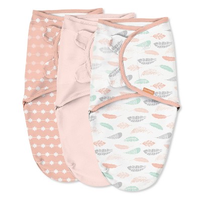 Summer Infant SwaddleMe Original Swaddle Small/Medium 0-3 Months Floral 5  Pack