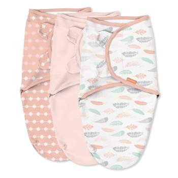 SwaddleMe by Ingenuity Original Swaddle Wrap - Coral Days - S/M - 3pk