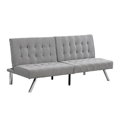 NicBex 66.9 Inch Fabric Convertible Folding Futon Sofa Bed with Stainless Legs for Living Room,Office,Apartment,Bedroom