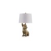 Signature Design by Ashley Wadeland Table Lamp, Gold Finish, 26" Tall, French Bulldog Base - 4 of 4