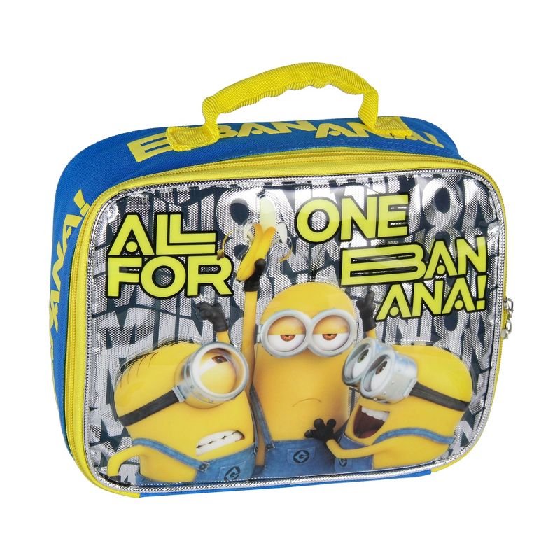 Despicable Me Minions Lunch Box One Banana Insulated Kids Lunch Bag Tote Multicoloured, 1 of 6