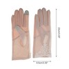 Unique Bargains Women's Floral Sunblock Mittens 1 Pair - 3 of 4
