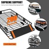 64x39x6 inch Roof Rack Cargo Basket 200 LBS & 21 Cu.Ft Cargo Bag Universal Fit With Lock - 3 of 4