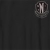 Boy's Wednesday Small Nevermore Crest Black and White T-Shirt - image 2 of 4