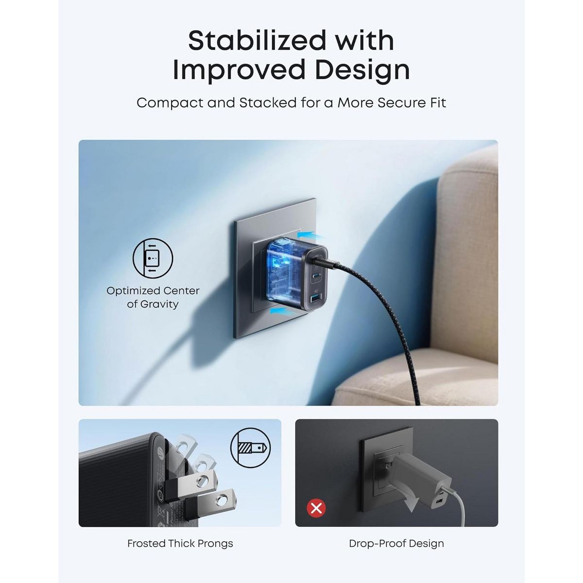 Anker Nano Charger, Ultra-Fast 70W Output 3-Port - thumbnail 6
