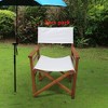 SKRAN Set of 2 Dining Height Directors Chair, Folding Artist Chair with  Wood Frame and Canvas, Camping Lawn Chair for Backyard Beach - 2 of 4