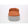 Bellura Pet - Elevated Grey+Brown Scandinavian Style Cat Couch Bed with Removable Mattress Cover for Indoor Cats - 4 of 4