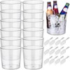 12-Pack Plastic Ice Buckets - Ice Bucket Set, Small Ice Bucket, Ice Bucket with Tongs, Portable Ice Bucket, and Ice Bucket for Parties - 3 of 4