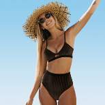 Women's High Waisted Bikini Set Swimsuits Cutout Design Bathing Suit  -Cupshe - Brown