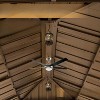 VisioGear Canopies and Gazebos, Gazebo with Double Roof Canopy, Gazebo Pavilion for Patio and Backyard, Brown, 190.16"*142.91"*122.21" - 4 of 4