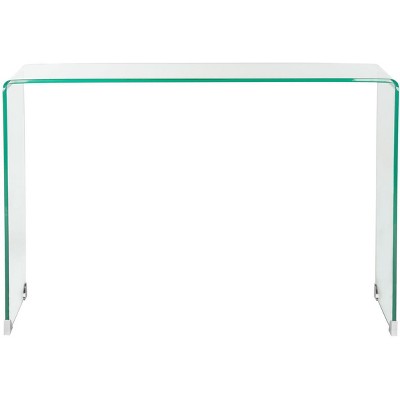 Ambler Glass Console Table - Clear - Safavieh