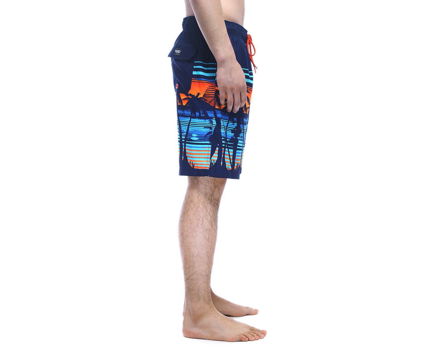 Rokka&Rolla Men's 8'' Swim Trunks-Tropical Palm, size Large — фото 4
