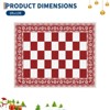 COZONY Machine Washable Boho Faux Wool Low Pile Area Rug - 4 of 4