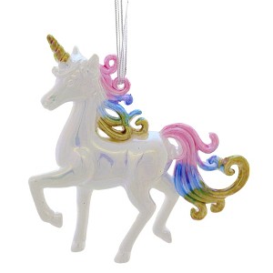 Kurt S. Adler 4.0 Inch Pastel Unicorn Ornament Mythical Pointed Horn Tree Ornaments - 1 of 3