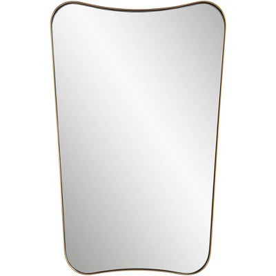 Gold Rectangular Contemporary Vanity Mirror