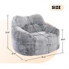 XINGHANZHENXUAN Memory Foam Bean Bag Chair with Armrests, Lounge for Adults & Kids - 2 of 4