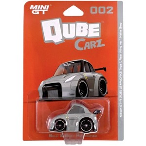 Mini GT Qube Carz Nissan GT-R R35 LB Works Type 1 Rear Wing Ver 1 Matte Grey - 1 of 4