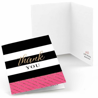 Big Dot of Happiness Girls Night Out - Bachelorette Party Thank You Cards (8 count)