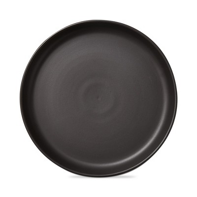 TAG Logan Salad Plate Stoneware Dishwasher Safe Black, 9.5. inch. Set 4