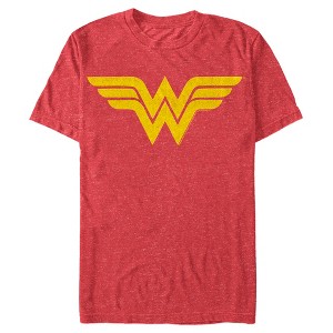 Men's Wonder Woman Distressed Classic Logo T-Shirt - 1 of 4