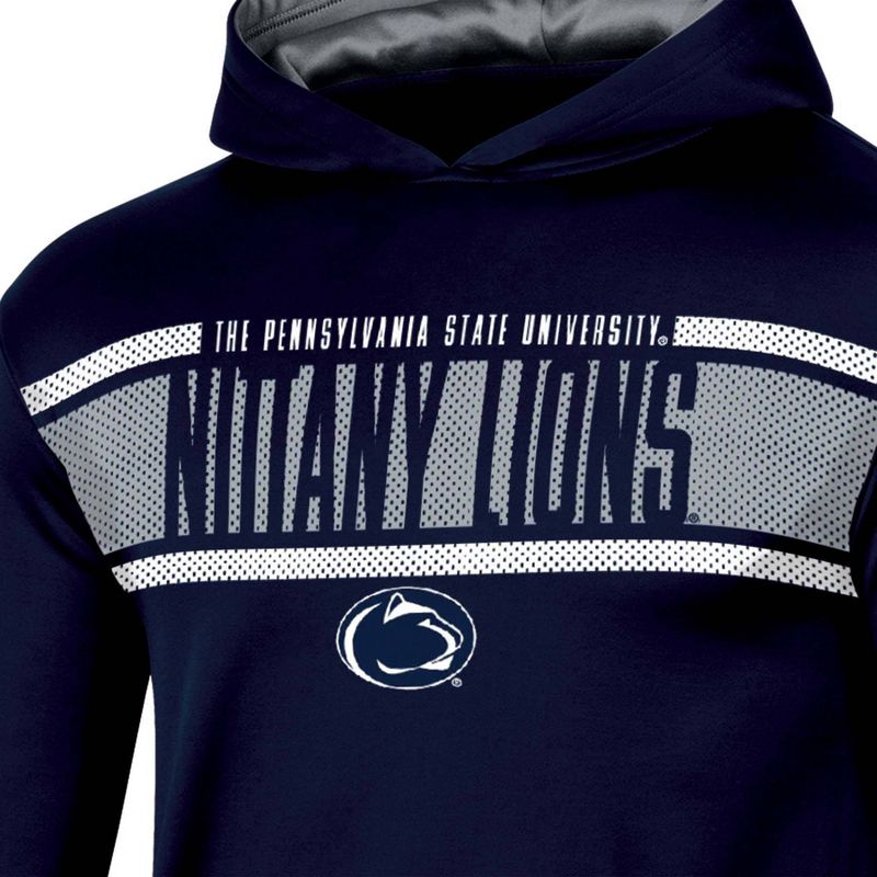 NCAA Penn State Nittany Lions Boys&#39; Poly Hooded Sweatshirt, 3 of 4