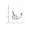 Black Bow Jewelry Sterling Silver Antiqued Whale Charm - 2 of 3